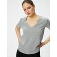 thumbnail image 4 of V Neck Basic T-Shirt, 4 of 6