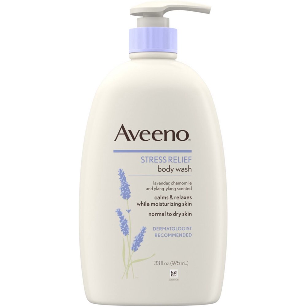 AVEENO Stress Relief Body Wash with Soothing Oat, Lavender, Chamomile
