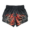thumbnail image 2 of Pantalones cortos de boxeo para muay thai Fairtex Slim Cut Black Volcano, 2 of 5