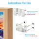 thumbnail image 4 of Soporte de Montaje Empotrado Uxcell 53x30mm, Gancho de Montaje en Pared de Acero Inoxidable con Hebilla Interconectada, Tono Plateado 8 Pcs, 4 of 5