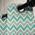 thumbnail image 3 of Ambesonne Chevron Grommet Curtain, Angular Stripes Pattern, 50" x 120", Pale Sage Green Beige, 3 of 6