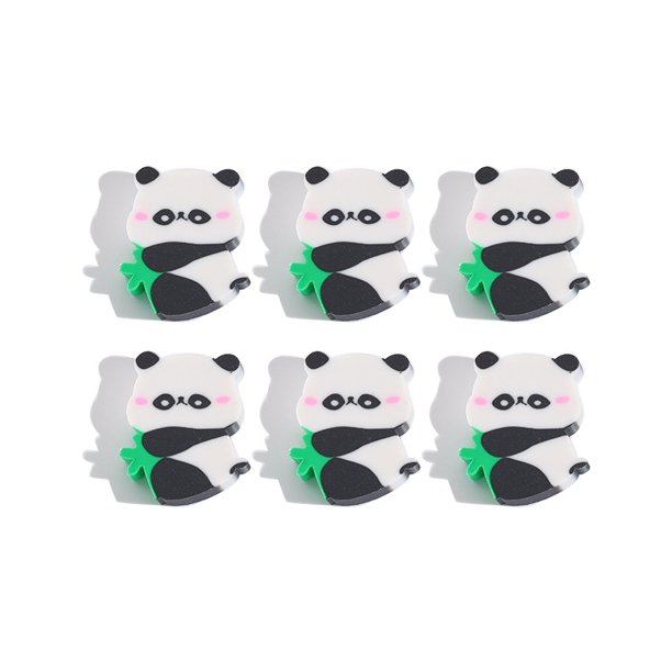 BRIGHTFUFU 50 borradores de panda para niños, borradores de animales de dibujos animados para útiles escolares, mini borradores para dibujar y bocetar, borradores de juguete para oficina y estudio.