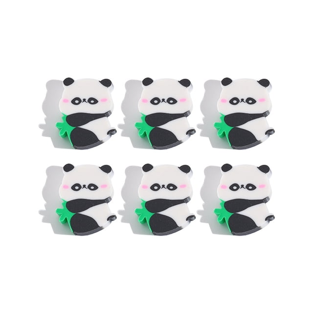 BRIGHTFUFU 50 borradores de panda para niños, borradores de animales de dibujos animados para útiles escolares, mini borradores para dibujar y bocetar, borradores de juguete para oficina y estudio.