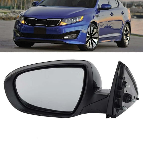 MZORANGE Left Side Mirror w/Turn Signal Manual Fold Driver Side For Kia Optima 2011 2012 2013