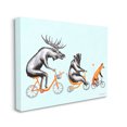 thumbnail image 3 of Stupell Industries Wildlife Animals Riding Bikes Moose Bear Fox Graphic Art Gallery Wrapped Canvas Print Wall Art, Design by Amelie Legault, 3 of 7