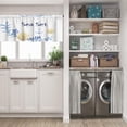 thumbnail image 3 of LALILO Kitchen Curtain Valance Ethnic Arrow With Floral Rod Pocket Window Curtain 52"x 18" Set of 2, 3 of 7