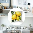thumbnail image 5 of BANET Throw Pillow Covers,Yellow Green Fruit Branch Cushion Cover Digital Blended Hidden Zipperl Decorative Pillowcases for Hair Skin Square 2 Pcs 24x24in, 5 of 7