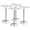 White, variant on Costway 4PCS Round Bistro Bar Table Height Adjustable 360-degree Swivel Black