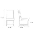 thumbnail image 2 of Manhattan Comfort Element 18.90" Velvet Dining Chair in Gray, 2 of 2