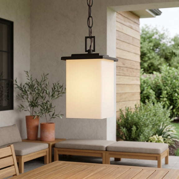 Elk Home 5.5-Inch Wide Broad Street Hanging, Modern, Textured Black