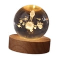 thumbnail image 1 of Lámpara de noche 3D decorativa planetaria, lámpara de noche decorativa de madera, creativa y moderna. B, 1 of 7