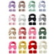 thumbnail image 2 of Venta al por mayor de bandas para el cabello para niñas, de color blanco liso, para usar maquillaje, bandas para el sudor sencillas, bandas para el cabello de franela, 2 of 5