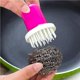 thumbnail image 4 of Yuarrent Cepillo de limpieza de acero inoxidable, depurador de agarre cómodo, descontaminación, herramientas de limpieza de mano, olla, cuenco, sartén, Cocina y Comedor Tipo3 Yuarrent HA026263-03, 4 of 6