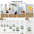 thumbnail image 6 of Summer Tropical Leaves Window Privacy Film, Green Botanical Palm Trees Static Cling UV Sun Blocking Heat Control Window Tint Day and Night, Non-Adhesive One Way Windows Privacy Cover 17.7''x78.7'', 6 of 7