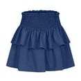 thumbnail image 3 of BSDJILFG Vintage Pirate Skirt with Shorts,Summer Lace Trim Layered A-Line Mini Floral Bloomers with Underneath Bottom, 3 of 5