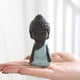 thumbnail image 4 of Escultura de meditación de estatua de Buda de cerámica, para bandeja de té Pet-amarillo Afortunado Sencillez, 4 of 5