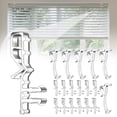 thumbnail image 1 of 18 Pcs Hidden Blind Clips, Hidden Channel Valance Clips, Plastic Retainer Clips Blind Window Clips Hidden Clips Window Blind Clips,Clear Plastic Valance Retainer Clips for Home Window Blinds(Clear), 1 of 7