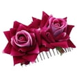 thumbnail image 4 of Fgnfyis Girl Hair Clips Flower Hair Clips for Women Bride Headpieces for Wedding and Special Events Bohemian And Purple, 4 of 4