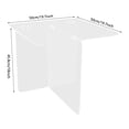 thumbnail image 2 of Acrylic Side Table, End Table, Free Standing Clear Modern Bedside Table, 2 of 24