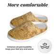 thumbnail image 6 of KLL Old Vintage Map Of Sea Pattern Adult Unisex Cozy Slippers,Fuzzy Slip-on Slippers TPR Sole Slippers Comfort Plush Home Footwear for Indoor & Outdoor-8, 6 of 7