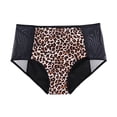 thumbnail image 1 of Ropa interior sexy con estampado de leopardo, ropa interior menstrual absorbente de 4 capas, ropa interior menstrual para mujer a prueba de fugas, 1 of 6