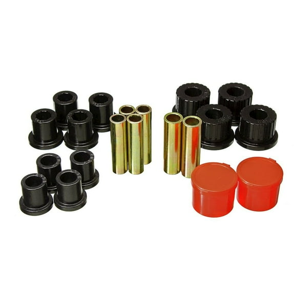 Energy Suspension 98-11 Ford Ranger 2/4WD Rear Leaf Spring Bushing Set - Black - 4.2158G Fits select: 2002 FORD RANGER SUPER CAB