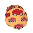 thumbnail image 2 of Kdxio Red Cars Print Shower Cap for Women,Elastic and Reusable,Double Waterproof Layers Bathing Hat, 2 of 9
