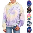 thumbnail image 4 of SGMVNU Girls Casual Sweatshirt 3-4 Years Purple Cute Hoodies for Girls Tie Dye Oversized Pullover Sweatshirts Long Sleeve Trendy Shirts Preppy Clothes for Fall Winter, 4 of 4