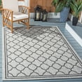 thumbnail image 2 of SAFAVIEH Courtyard Claudia Geometric Indoor/Outdoor Area Rug, Light Grey/Black, 6'7" x 9'6", 2 of 8