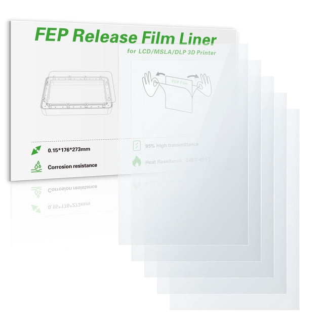 FEP Release Liner Film Unitak3D Saturn 4 Ultra 273 x 176 x 0,15 mm