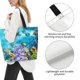 thumbnail image 3 of Fotbe Corals and Tropical Fish Bolsa Tote Estética de Lona con Estampado para Mujer - Bolsa Reutilizable de Hombro Casual para Vacaciones, Compras, Trabajo y Gimnasio, 3 of 8