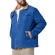 thumbnail image 4 of Abrigo de invierno para hombres INSPIRE CHIC con cuello, botones en la parte delantera, forro de felpa, bolsillos, chaqueta de camionero M azul, 4 of 6