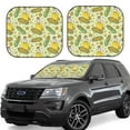 thumbnail image 6 of Kdxio Corn And Corn Oil Print 2-Piece Sun Shade Front Windshield - Foldable Car Front Window Sunshades for Most Sedans SUV Truck, 6 of 6