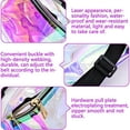 thumbnail image 2 of Holographic Fanny Pack, Clear Waterproof Waist Bag Stadium Approved, Fashion Sports Waist Pack for Running, Camping, Travel, Hiking, Beach$$Sport & Recreation Other, 2 of 8