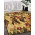 thumbnail image 3 of Ahgly Company Machine Washable Indoor Round Transitional Saddle Brown Area Rugs, 8' Round, 3 of 7