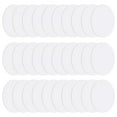 thumbnail image 1 of Unique Bargains Cercles Acryliques Vierges 3 Pouces, Lot de 30 Ornements Disques Ronds Transparents avec Trou, Blanc, 1 of 6