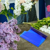 HEATSHAKING 1Pcs Dark Blue Cellophane Roll for Christmas Thanksgiving Easter Mothers Day Floral Wrapping