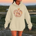 thumbnail image 2 of Women's Hoodies And Sweatshirts For School Season Casual Round Neck Design With Pattern For Pairing With Jeans Versatile Spring And Autumn, 2 of 4