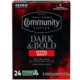thumbnail image 3 of Community Coffee Dark & Bold Exxtra Boost Single Serve 24 ct Box, 3 of 7