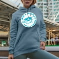 thumbnail image 2 of Skip a Straw, Save a Turtle, Earth Day & Environmentalist Art Merch Gift, Light Blue Hooded Sweatshirt or Hoodie, Large, 2 of 5