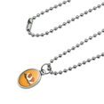 thumbnail image 2 of Guinea Pig Eating Antiqued Oval Charm Pendant with Chain, 2 of 3