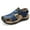 Blue, variant on EQWLJWE Sandals Men Outdoor Leather Non-slip Anti-kick And Anti-collision Beach Sandals