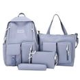 thumbnail image 1 of Paquete de viaje 4 piezas Mochila de lona Combo Set Mochilas escolares con bandolera Caja de lápices TOMSHOO Paquete de viaje, 1 of 7