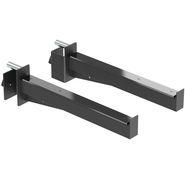 Synergee Safety Arms for 3x3 Power and Squat Racks, Fits Racks with 1" and 5/8" Holes. Rack-Mounted Safety Arm Attachment for Spotting, Bench Press, and Squats.