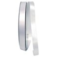 thumbnail image 1 of Reliant Ribbon 4950-030-03C 0.625 in. 100 Yards Double Face Satin Ribbon, White, 1 of 1