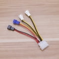 thumbnail image 4 of 4 Pin to 3 Pin PC Fan Connector Cable for CPU Cooling with Resistor to Reduce Noise and Extend Length, 4 of 9