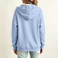 thumbnail image 4 of Zip Up Hoodie Women Long Sleeve Full Zipper Oversized Sweatshirt Comfy Travel Track Jacket Fall Clothes with Pockets,XL, 4 of 8