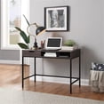 thumbnail image 3 of Pemberly Row 40-Inch Desk with Drawer and Shelf in Brown Wood Grain Finish, 3 of 9