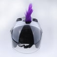 thumbnail image 3 of Accesorio para casco, disfraz, peluca con adhesivo para motociclismo, ciclismo, Púrpura, 3 of 9