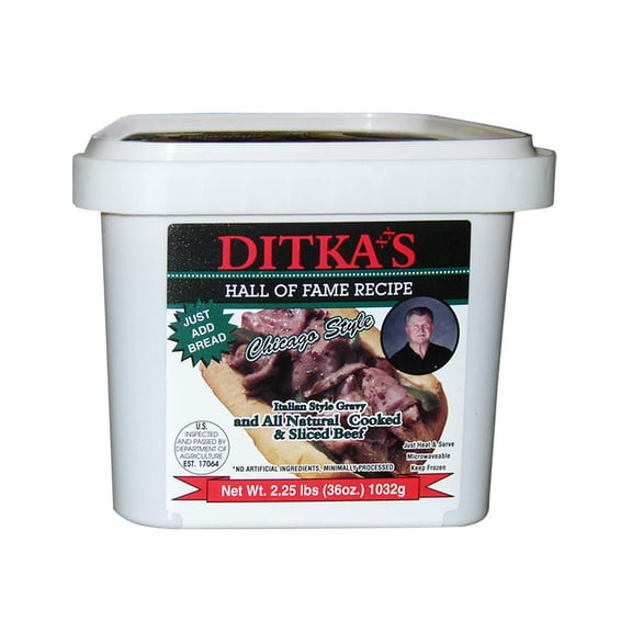 Ditkas Chicago Style Italian Beef and Gravy -- 6 per case.